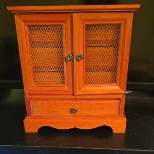 Elegant Wooden Jewelry Cabinet